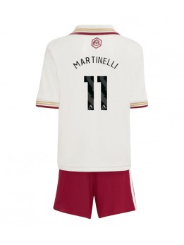 Arsenal Gabriel Martinelli #11 Dječji Rezervni Dres kompleti 2025-26 Kratak Rukavima (+ kratke hlače)